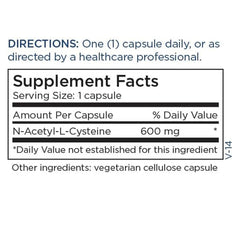 Bottle on counter ready for regular NAC 600 mg use