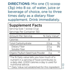 Metabolic Maintenance Psyllium Husk Powder stirred into water for gentle digestion.