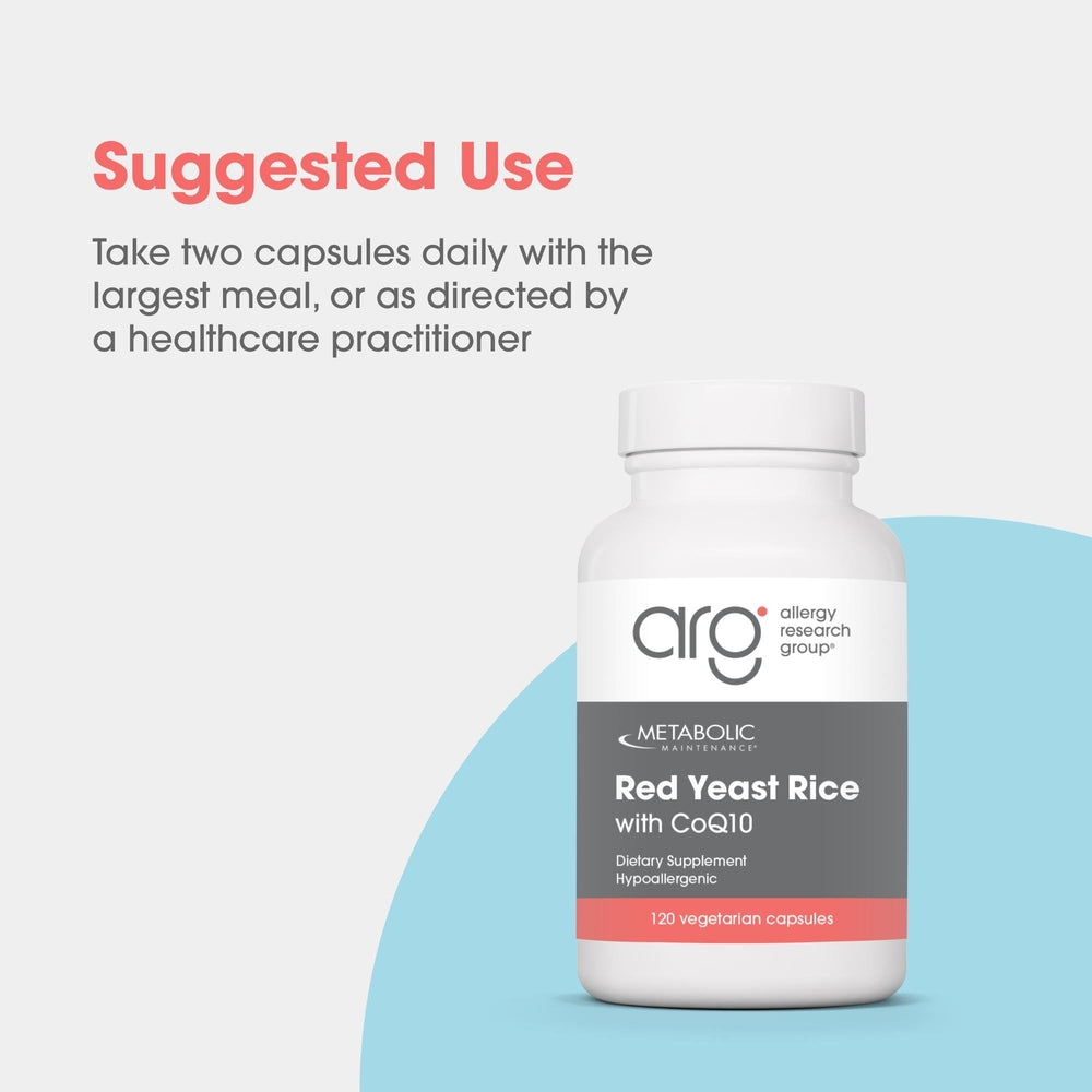 Metabolic Maintenance Red Yeast Rice 10:1 concentration label emphasizes targeted heart support.