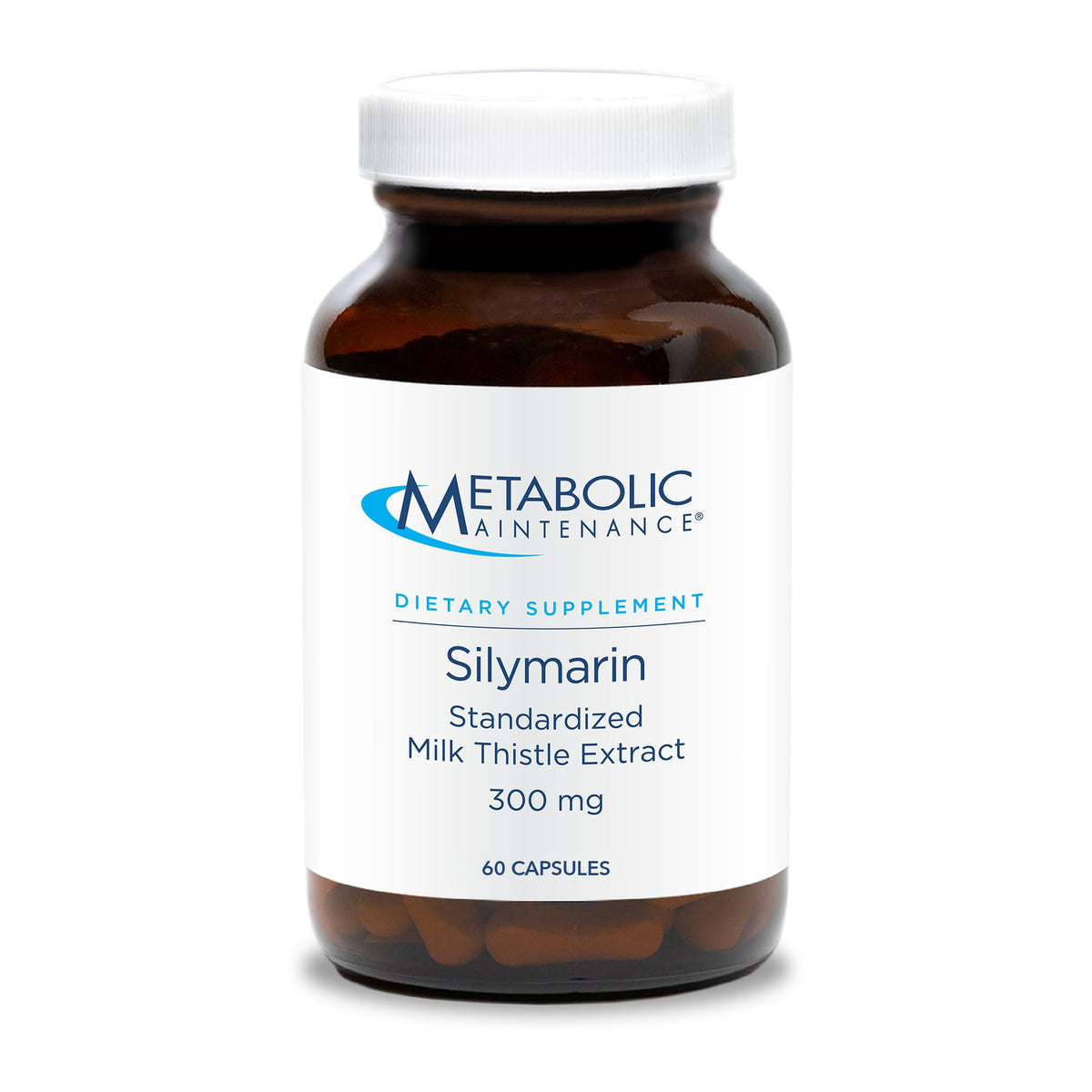 Metabolic Maintenance Silymarin 300 mg bottle front for liver support