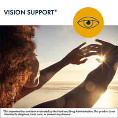 Vital Eyes Complete label closeup confirms gluten-free and clean ingredients