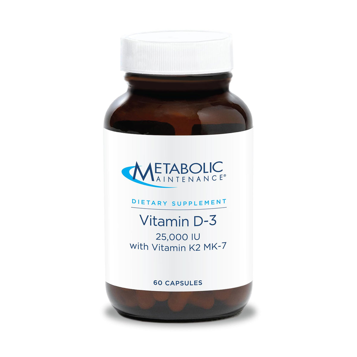 Metabolic Maintenance Vitamin D3 bottle highlighting daily bone and immune support.