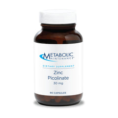 Metabolic Maintenance Zinc Picolinate bottle for daily immune-support routine
