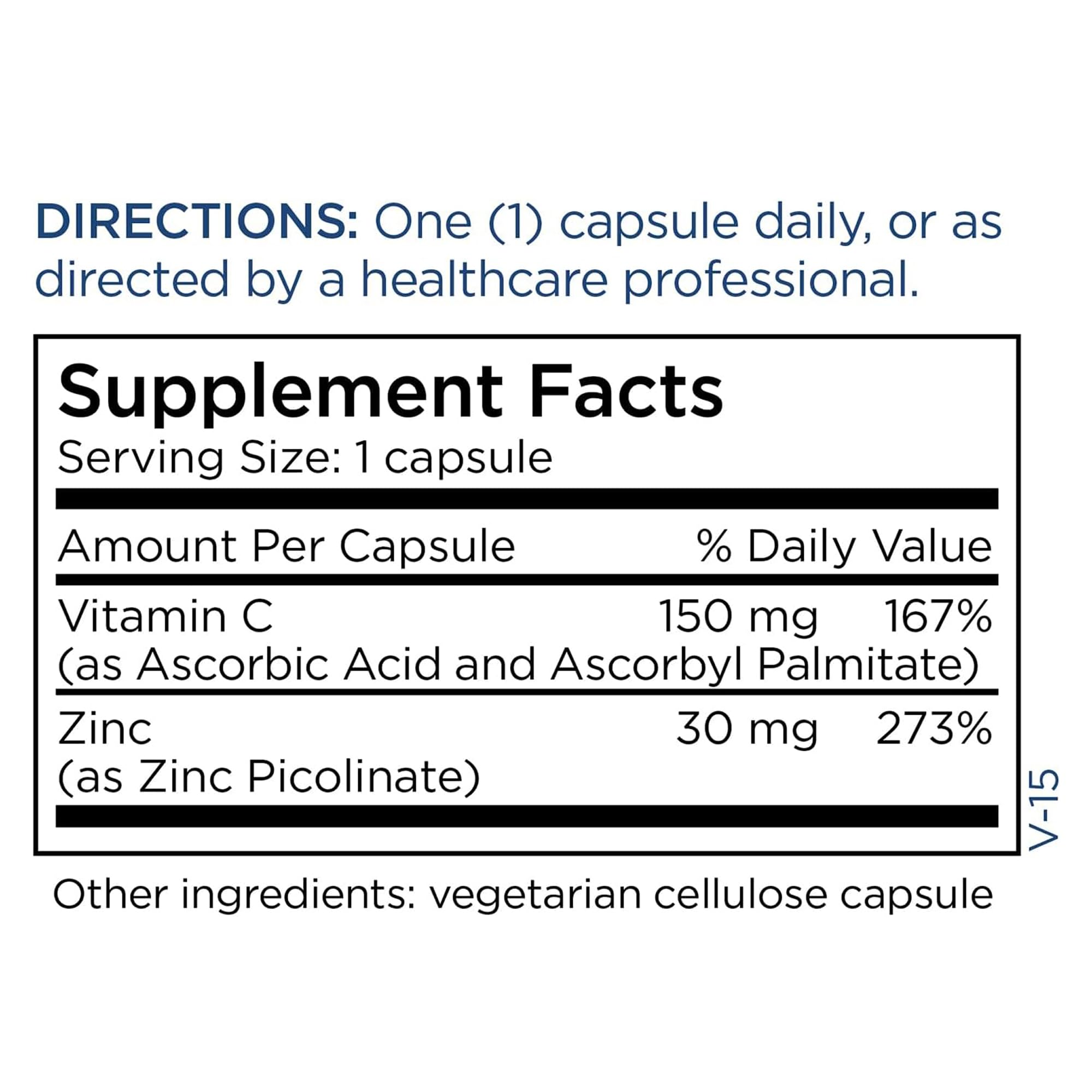 Metabolic Maintenance Zinc Picolinate packaging notes gluten- and dairy-free features