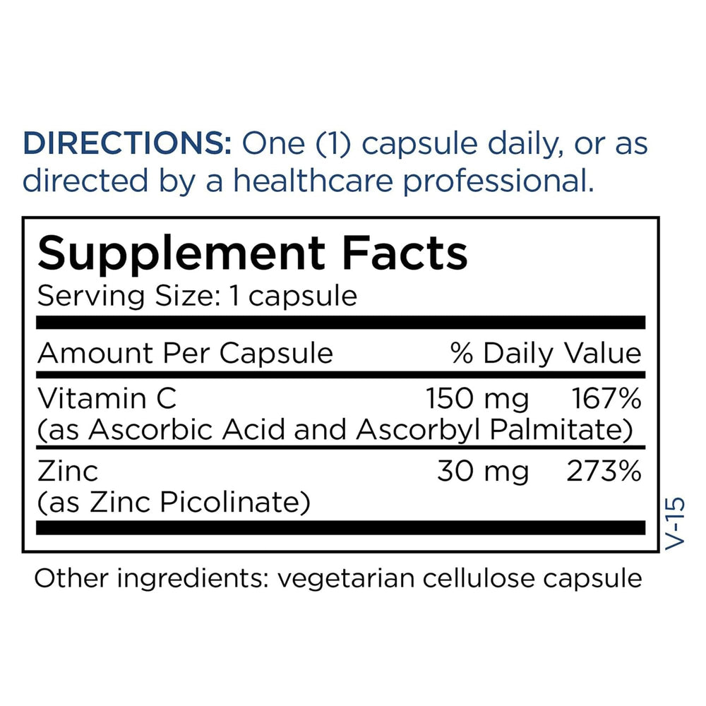 Metabolic Maintenance Zinc Picolinate packaging notes gluten- and dairy-free features