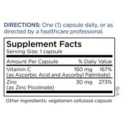 Metabolic Maintenance Zinc Picolinate packaging notes gluten- and dairy-free features