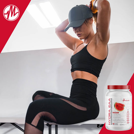 Metabolic Nutrition Hydra EAA label closeup highlights high essential amino acids