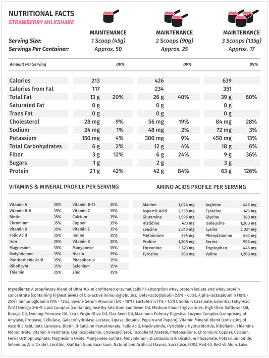 Metabolic Nutrition Musclean strawberry shake cup showing convenient on-the-go protein