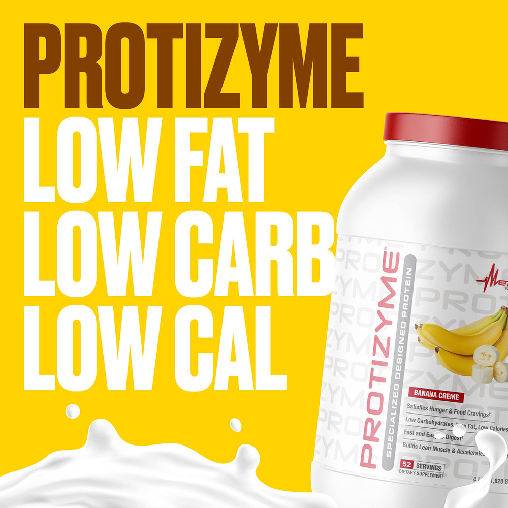 Protizyme label back confirms 52 servings per container