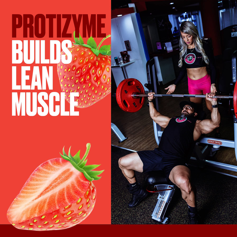 Protizyme serving setup suggesting a post-workout recovery ritual