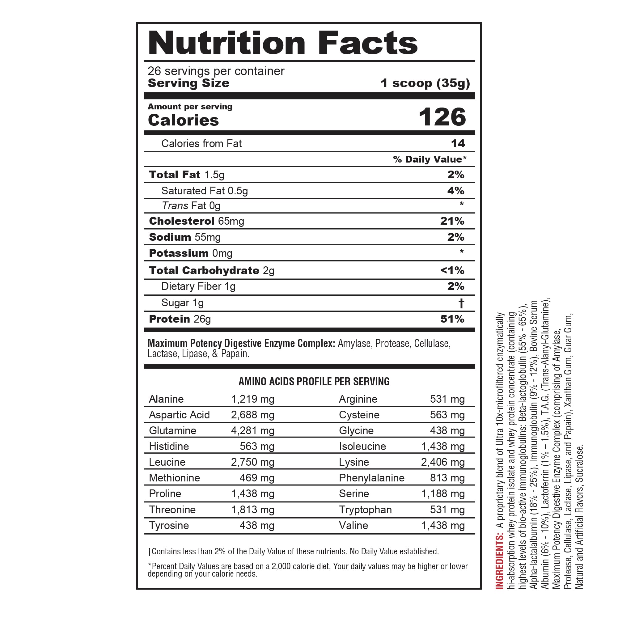 Metabolic Nutrition Protizyme Vanilla Cake whey powder in a jar for quick protein drinks