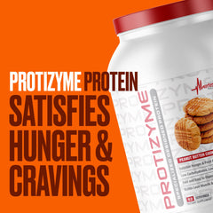 Protizyme nutrition label notes 24 vitamins and minerals.