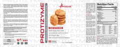 Protizyme whey protein powder scoop illustrates easy portioning for daily protein.