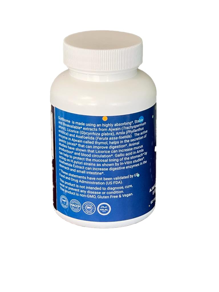 Metacure GutBiome capsule close-up highlighting vegan capsules.
