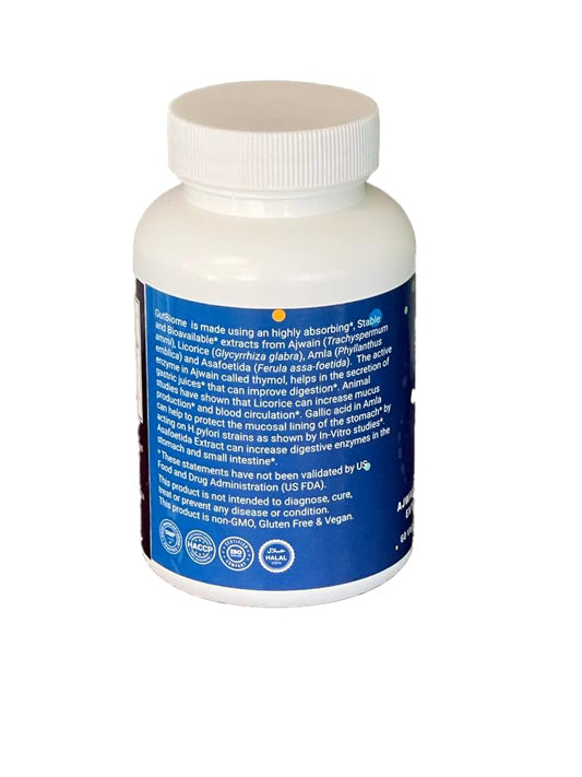 Metacure GutBiome capsule close-up highlighting vegan capsules.