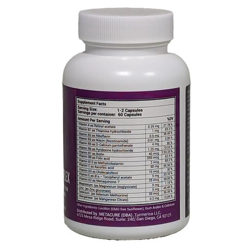 Metacure label close-up highlights vegan, non-GMO formulation.