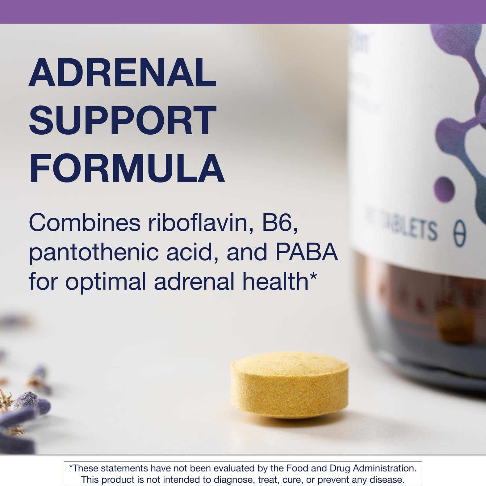 Metagenics Adrenogen bottle pour suggests convenient use during morning routines