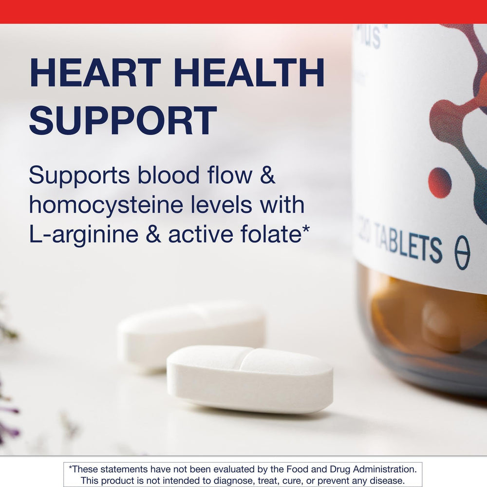 Metagenics Arginine Plus label shows 1.5 g L-arginine per serving