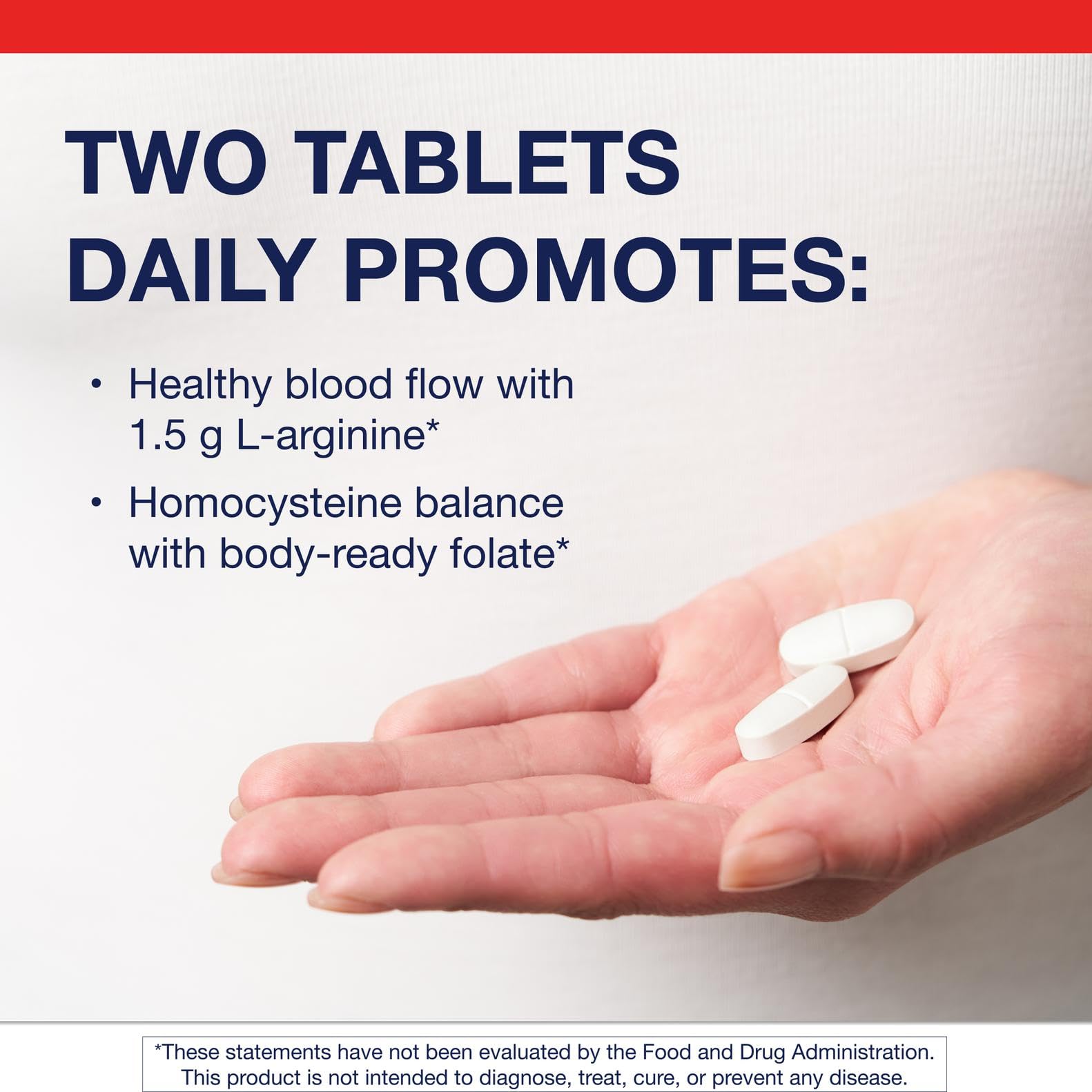 Metagenics Arginine Plus tablets close-up for daily circulation support