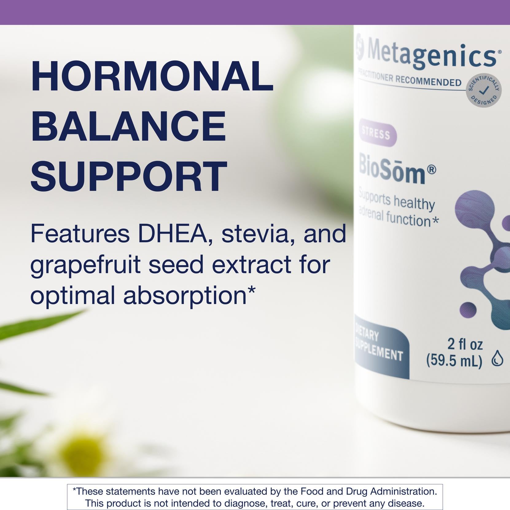 BioSom dropper dispensing DHEA for flexible dosing in use