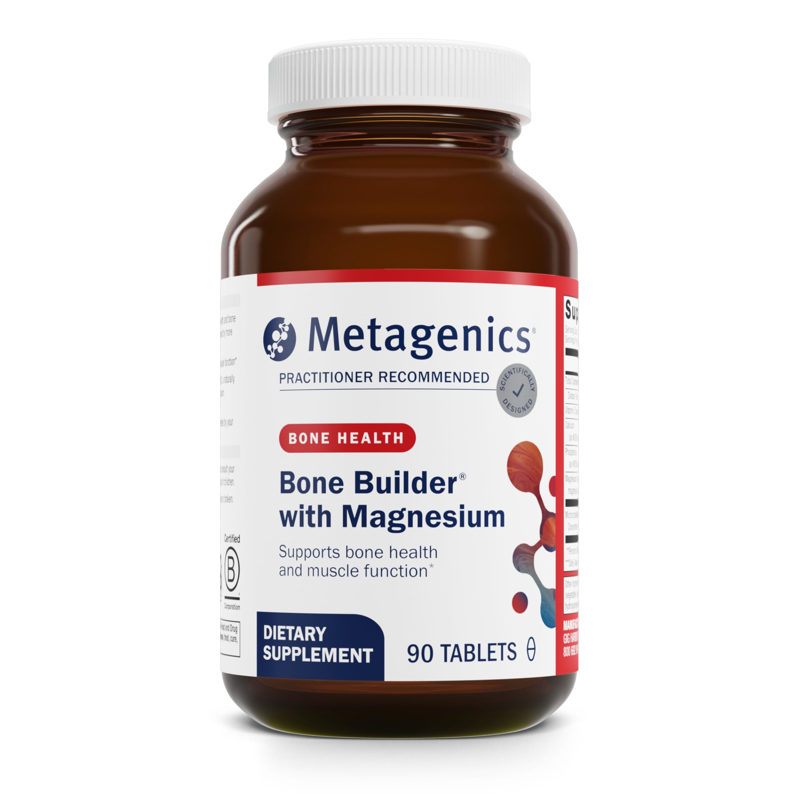Metagenics Bone Builder bottle front view for daily bone support