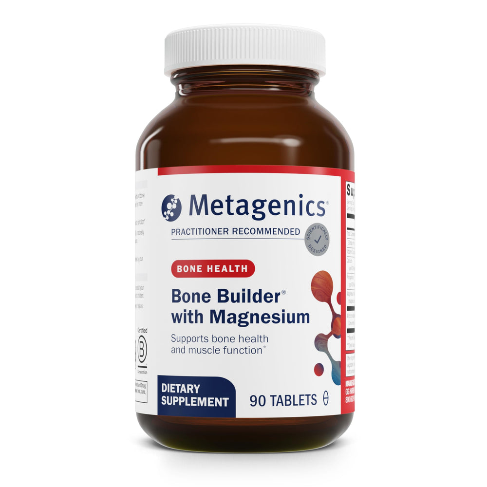 Metagenics Bone Builder bottle front view for daily bone support