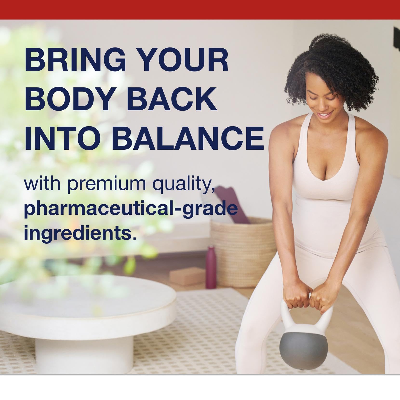 Metagenics Bone Builder Plus gluten-free and allergen-free mark shown on packaging.