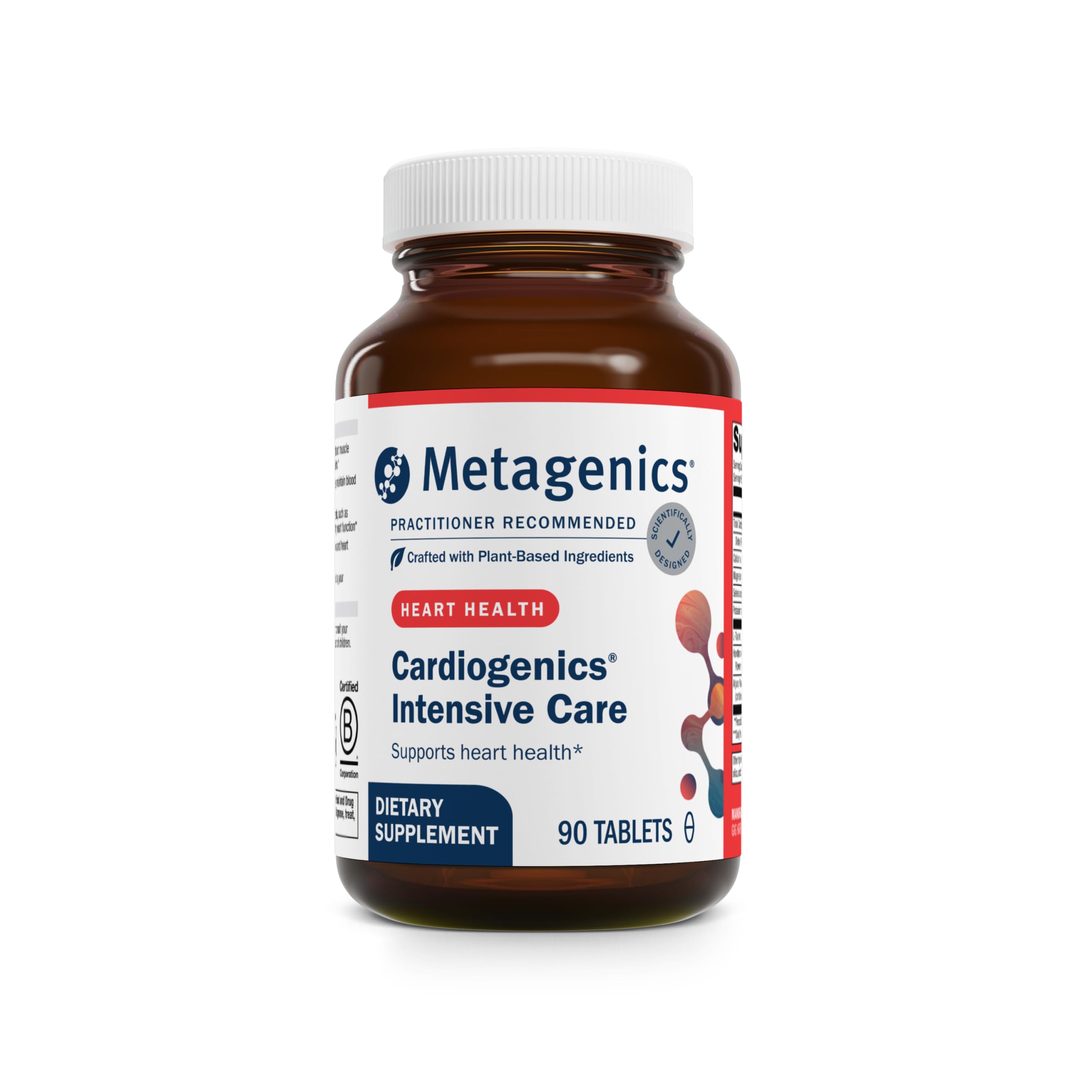 Metagenics Cardiogenics Intensive Care bottle front view for daily heart health routine