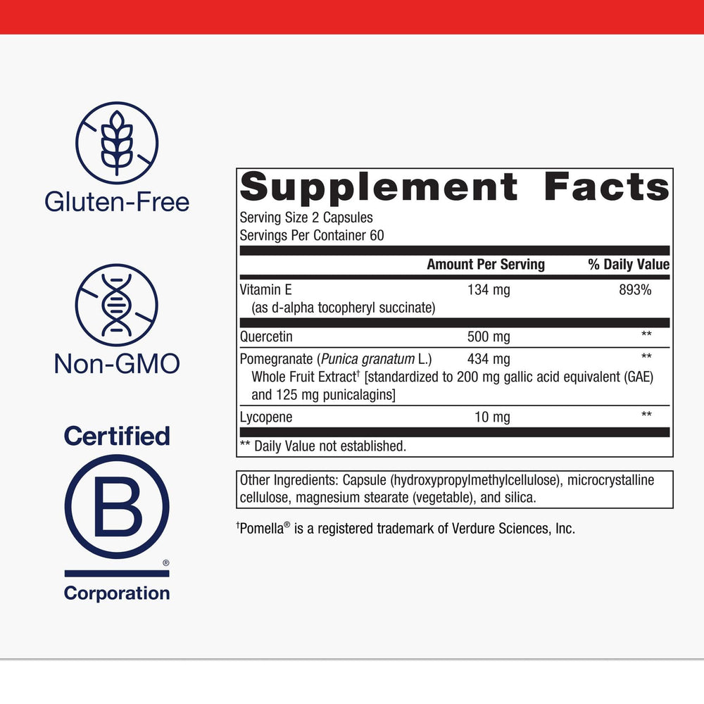 Metagenics CardioLux HDL bottle close-up emphasizing lycopene-rich formula.