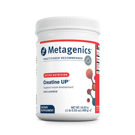 Metagenics Creatine UP bottle front for workout support