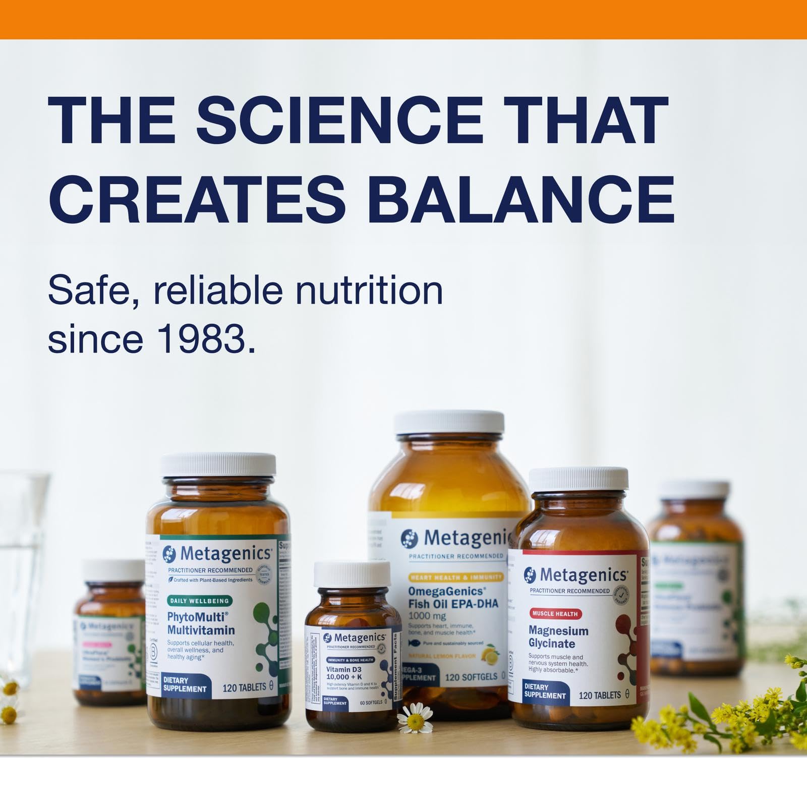 Bottle cap view indicating vitamin C and antioxidant support from the formula