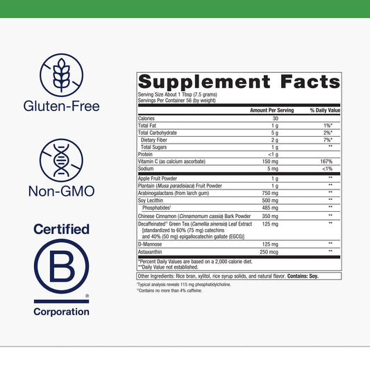 Metagenics G I Support powder scoop emphasizes convenient daily servings