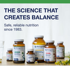 Metagenics Glutagenics GMP-certified badge signals product quality.