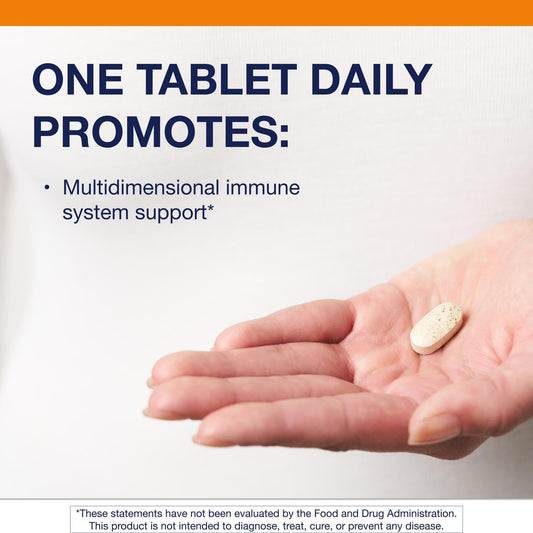 Metagenics ImmuCore capsules closeup showing tablet form for daily use.