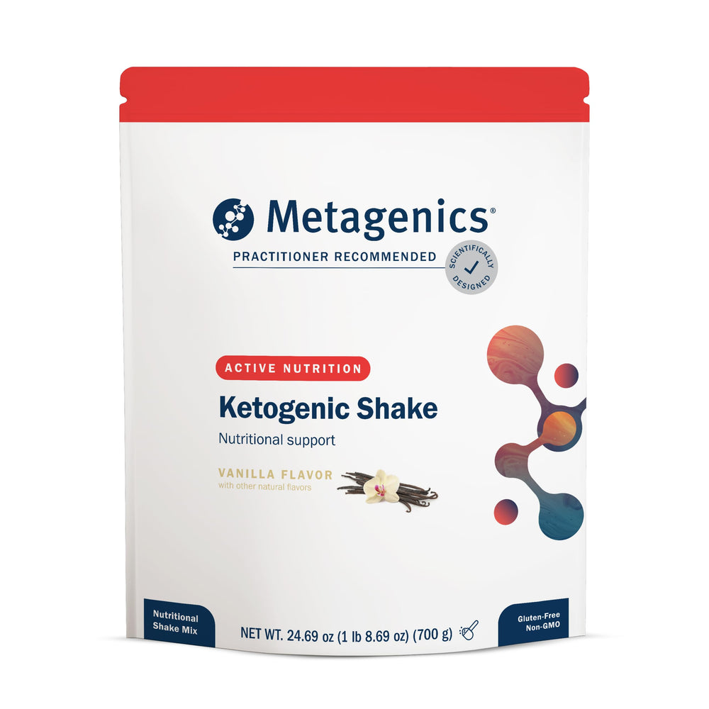 Metagenics Ketogenic Shake vanilla powder for keto meals and energy