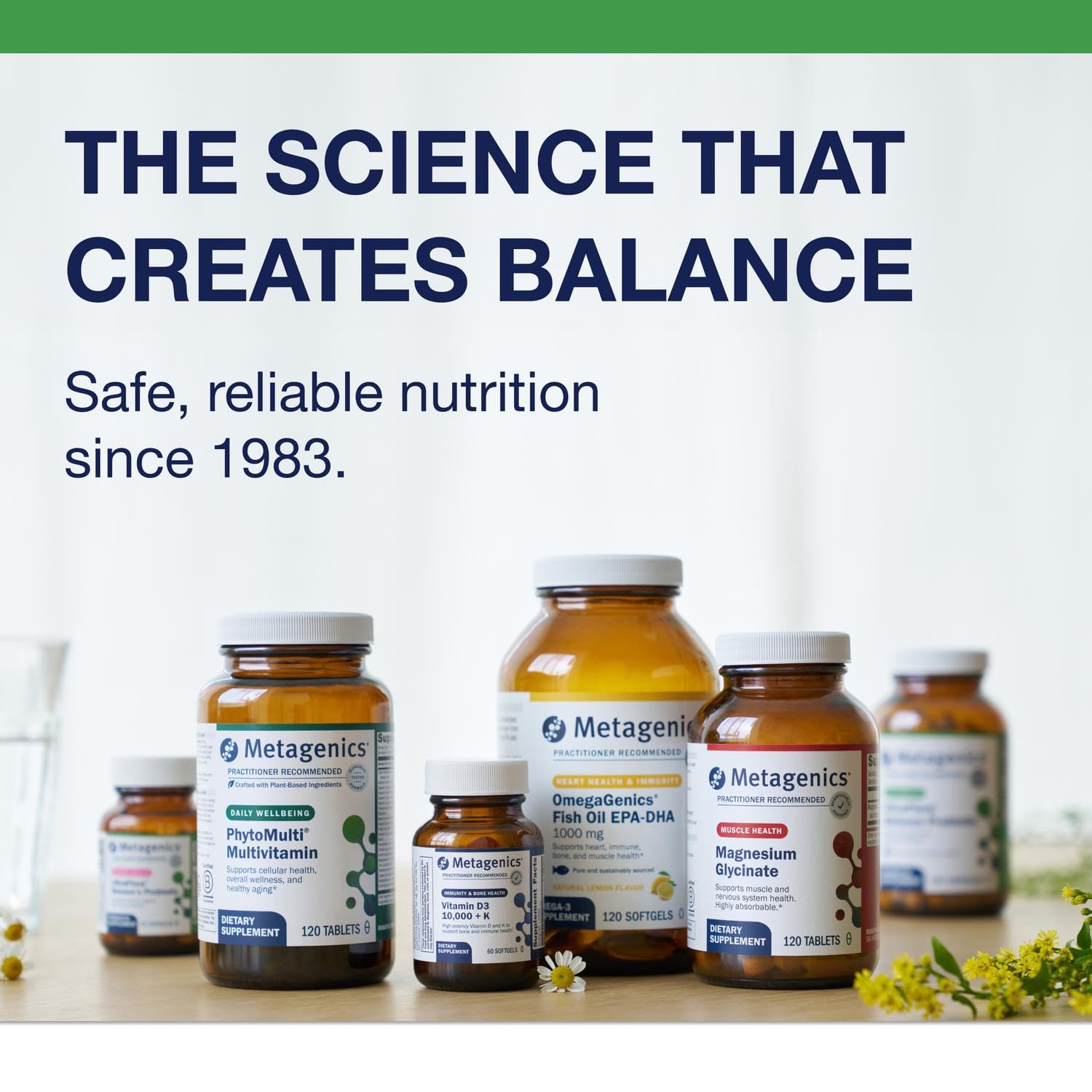 Metagenics Lipo-Gen in a wellness scene implying daily support