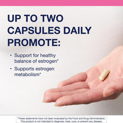 Metagenics Meta Indole-3-Carbinol capsules ready for daily balance and antioxidant support.