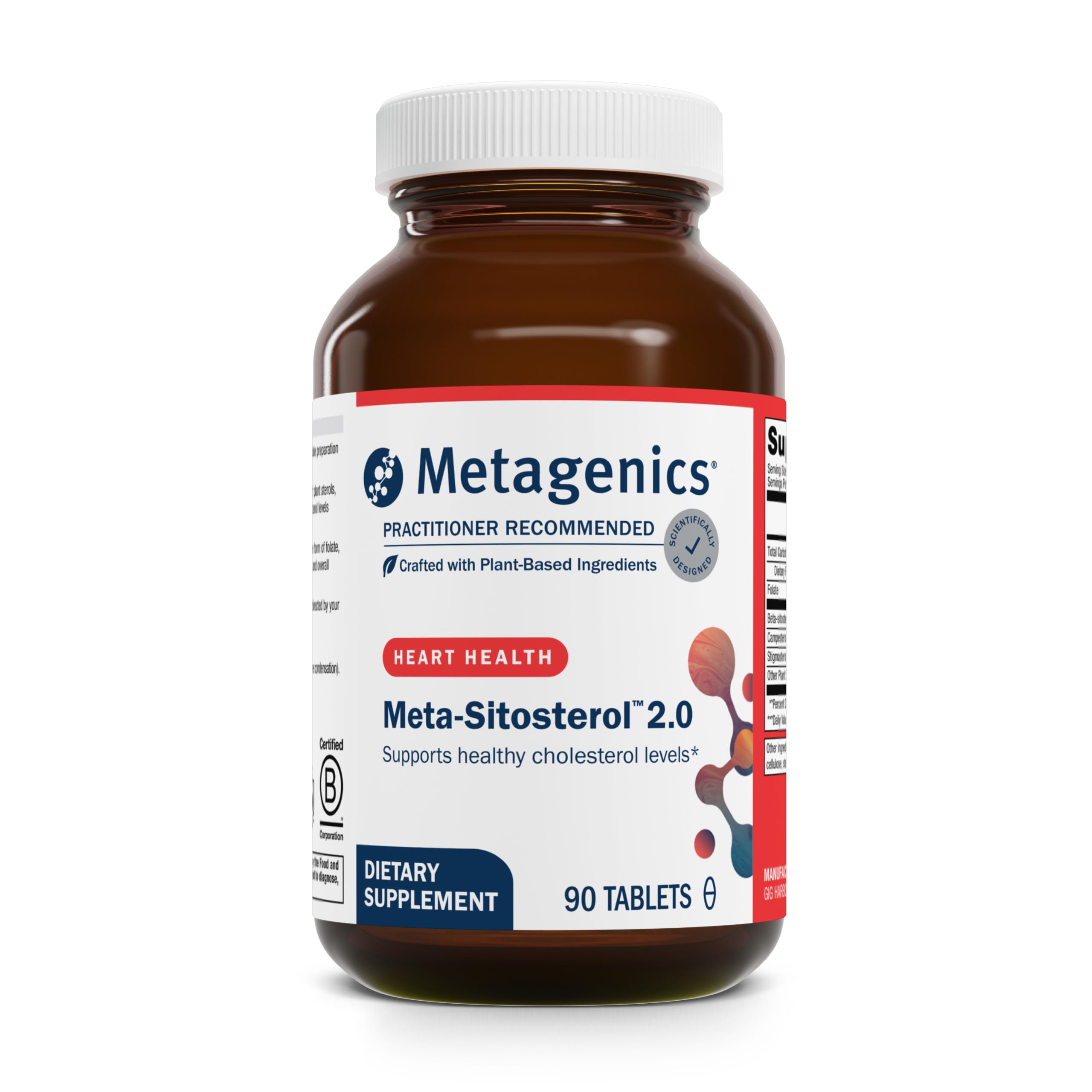 Metagenics Meta-Sitosterol 2.0 bottle front for cholesterol support