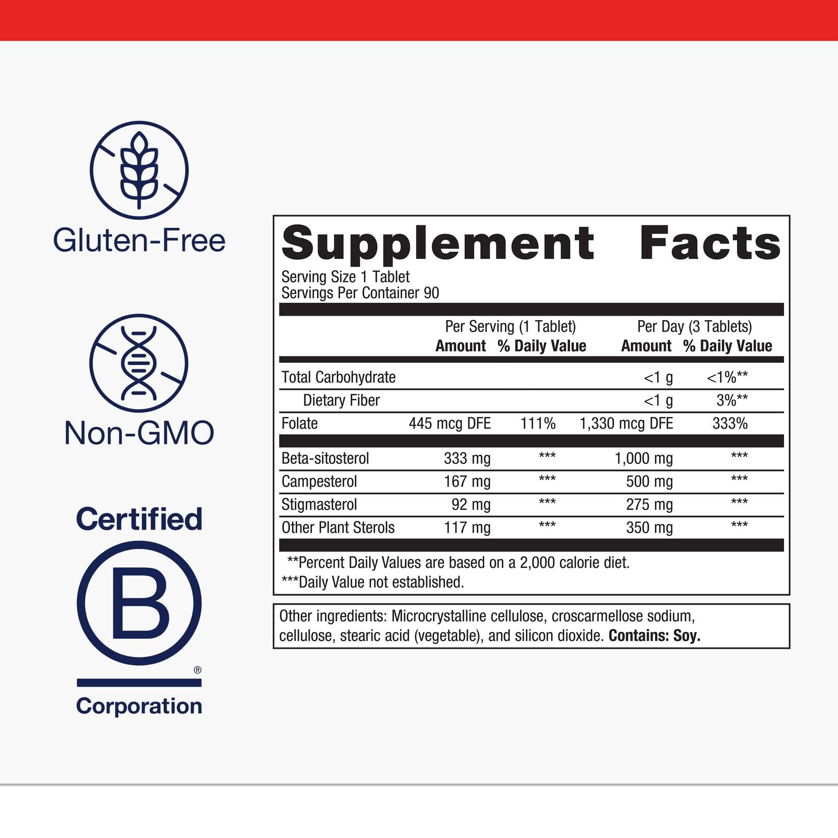 Metagenics Meta-Sitosterol 2.0 packaging box showing gluten-free, non-GMO formula