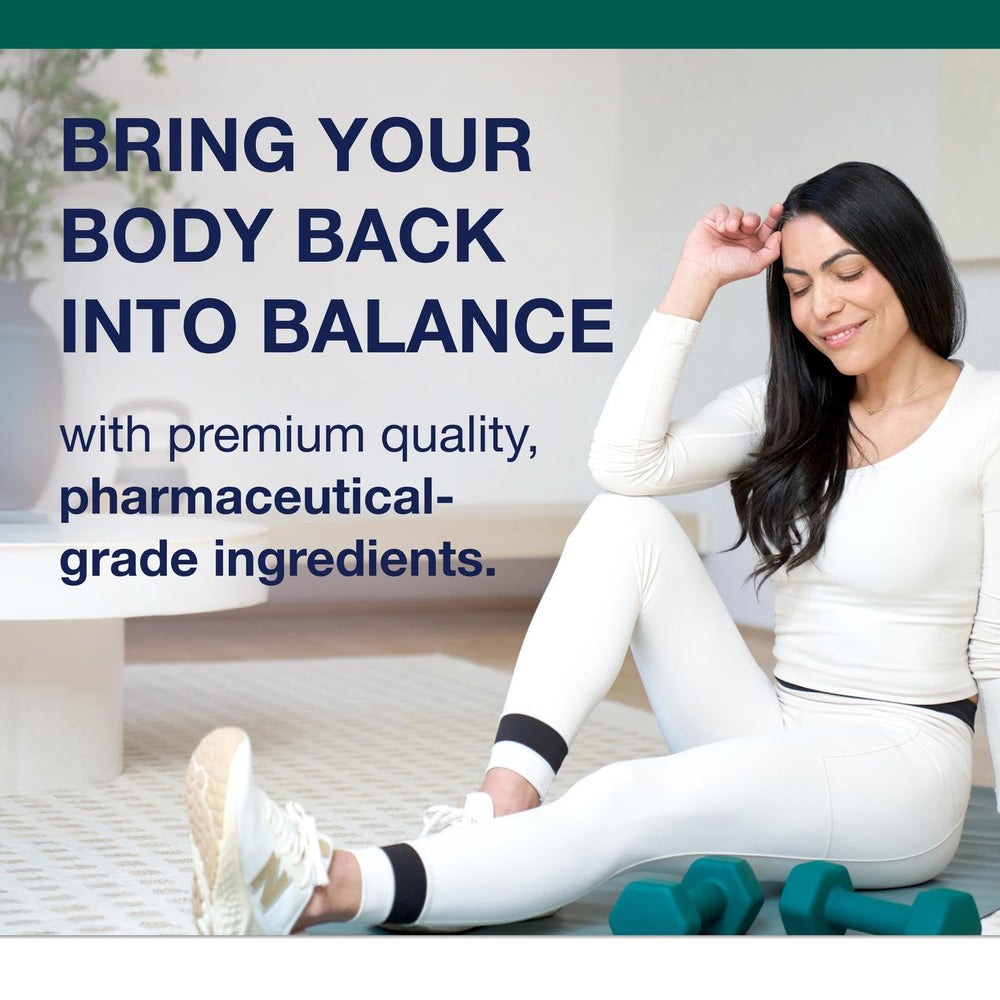 Metagenics Myo-Inositol Plus shown as vegan, non-GMO for plant-based routines.