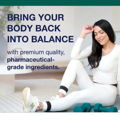 Metagenics Myo-Inositol Plus shown as vegan, non-GMO for plant-based routines.