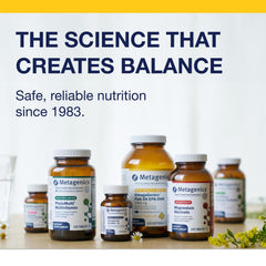 Metagenics OmegaGenics health-themed concept hinting at heart, joints, and immune wellness