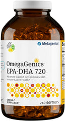 Metagenics OmegaGenics sustainably sourced cold-water fish symbolizing responsible omega-3 use