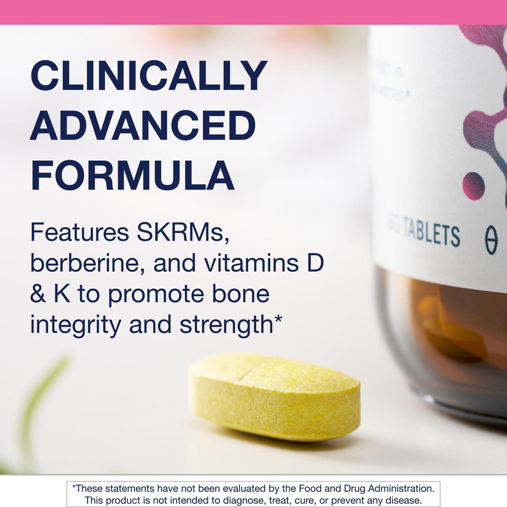 Metagenics Ostera label detail shows D and K vitamins.