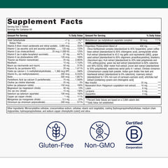 Metagenics PhytoMulti Without Iron B Corp seal, trusted practitioner backed nutrition.