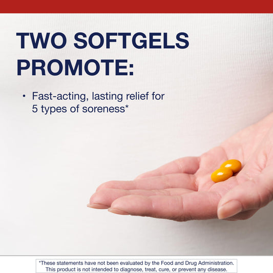 Turmeric and boswellia ingredients highlighted in Rapid Relief formula