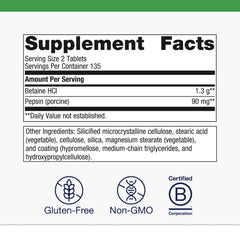 Metagenics SpectraZyme bottle pour showing easy-to-swallow capsules.