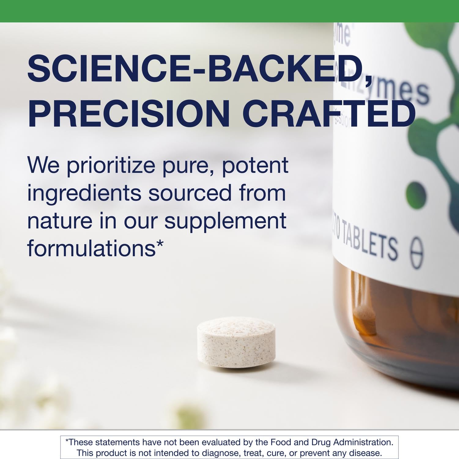 Metagenics SpectraZyme label closeup highlights non-GMO and gluten-free claims