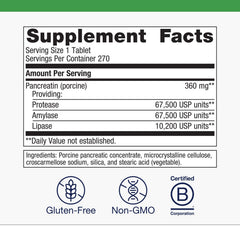 Metagenics SpectraZyme packaging demonstrates packaging integrity and traceable potency