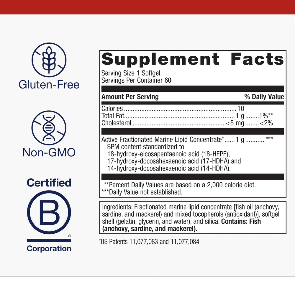Metagenics SPM Active gluten-free mark reinforces dietary compatibility.